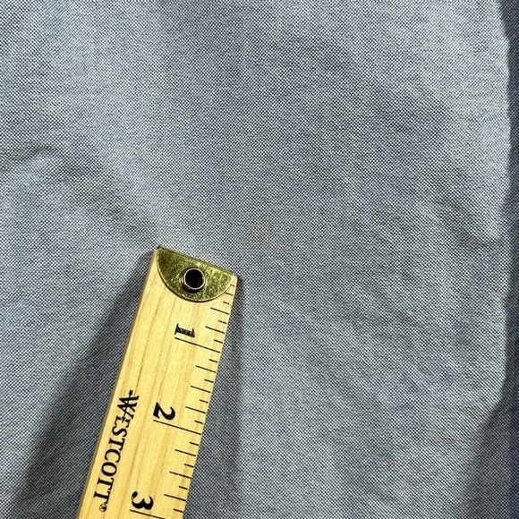 Polo Ralph Lauren 16.5-34 Classic Navy Button Front Blue Oxford Front Logo Shirt - Picture 3 of 9